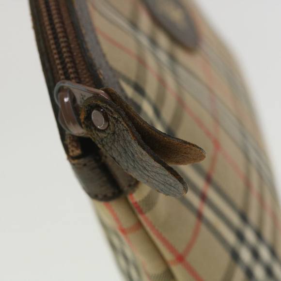 BURBERRYSs Nova Check Clutch Bag Nylon Beige Auth 38713 - Picture 10 of 10